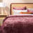 EVERGRACE Wave Crushed Velvet Duvet Cover & Comforter Set - Queen/King Size Oversized Bedding Set with 2 Shams-105886620-105886623