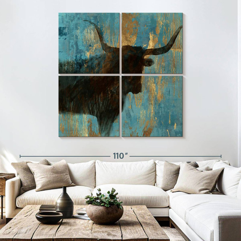 Brampt Bison I, 74'' H x 74'' W