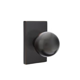 Privacy Orb Knob with Modern Rectangular Rose
