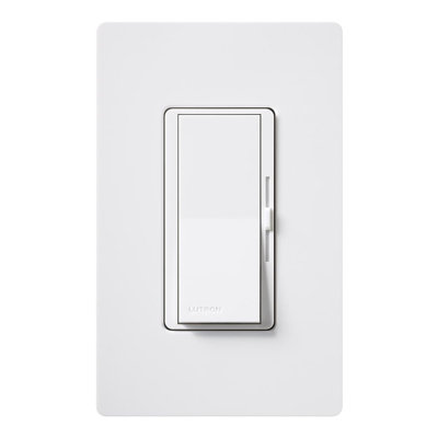 Gradateur / interrupteur à palette 150 W Lutron Diva White