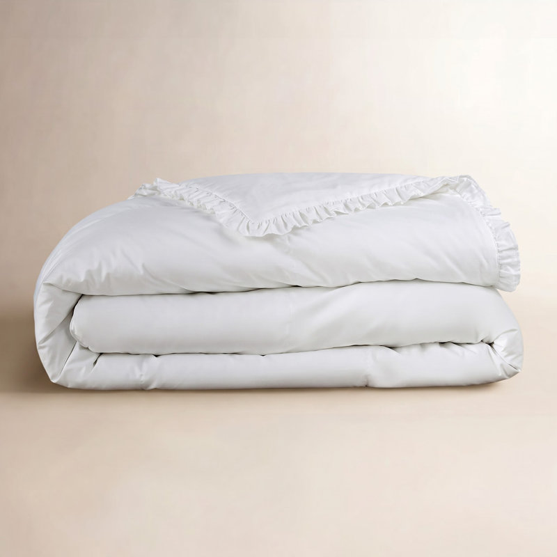 Classic Ruffle Duvet Cover, Twin/Twin XL Duvet Cover, White