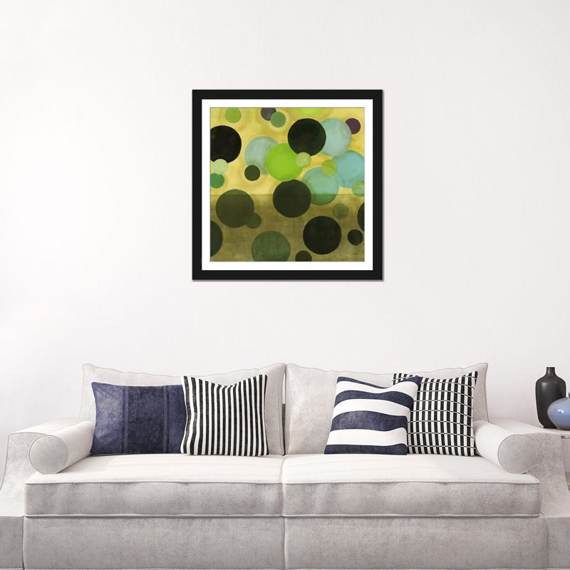 « rêves après aube ii », impression sur toile, H 16 po x l 16 po x P 1 po, Papier d'art encadré noir, Blanc