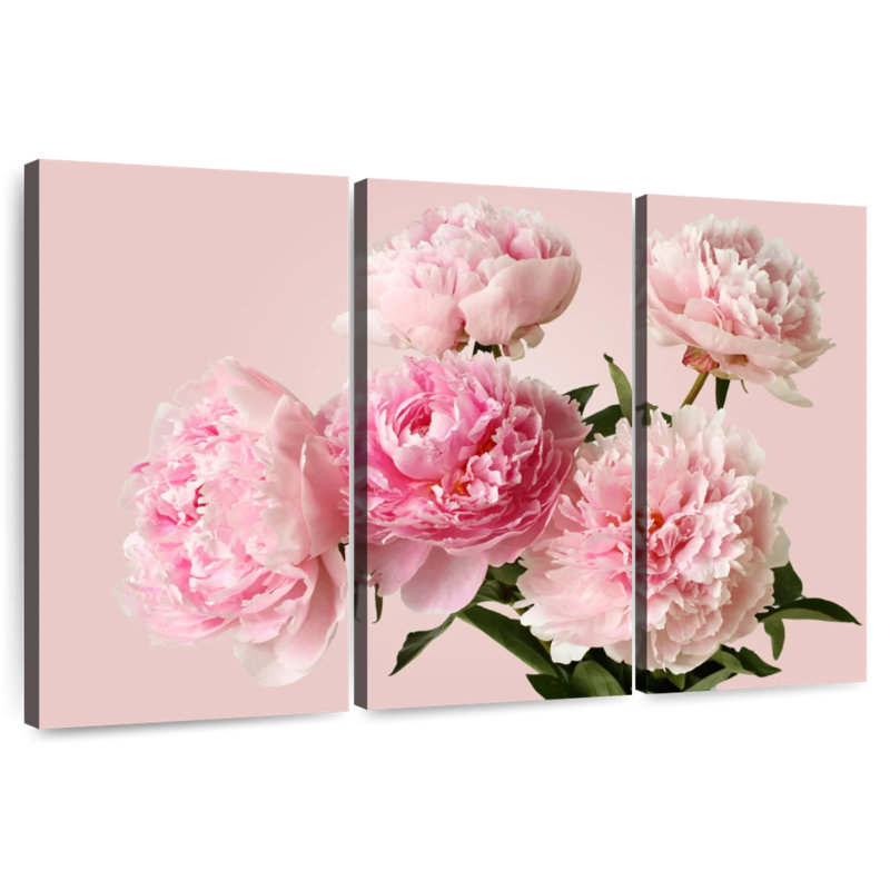 Harnek Pink Peonies Bouquet, 48" H x 74" W