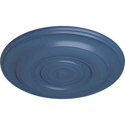 Endurathane Oldham Ceiling Medallion, 18"OD x 1 1/4"P (Fits Canopies up to 8 5/8"), Hand-Painted Bronze Finish