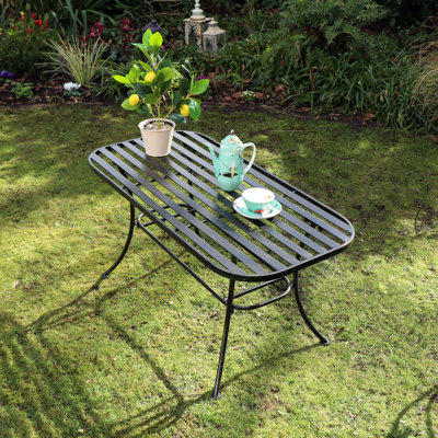 Oval 100Cm L Outdoor Table