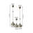 13.78'' H Metal Tabletop Candlestick