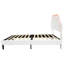 Upholstered Bed With Adjustable  Headboard Velvet-1161744628-1144834471