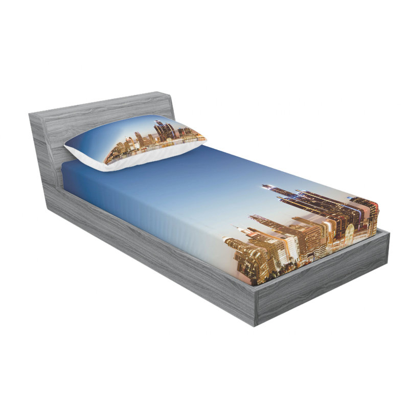 Microfiber Sheet Set, Twin Sheet Set with Fitted Sheet