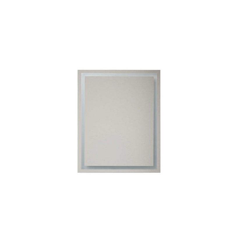 Miroir de salle de bain lumineux, 30 po x 24 po, Rectangle
