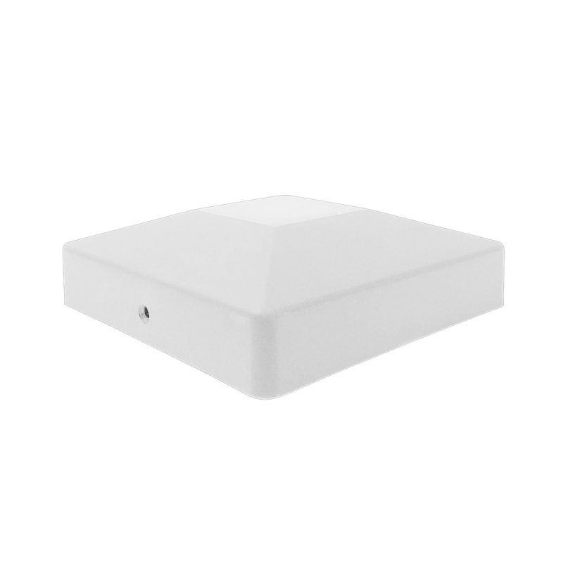 Nuvo Iron 6″ x 6″ Rigid Plastic Pyramid Post Cap – White