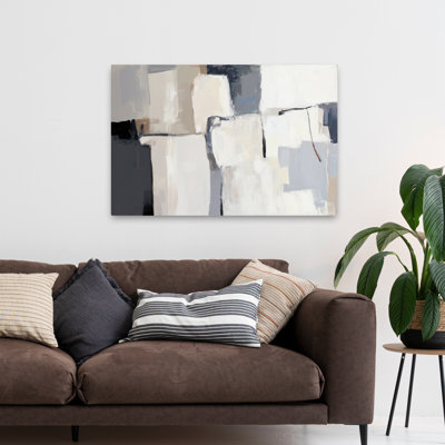 Tapisserie neutre II, abstrait, minimalisme moderne, géométrique