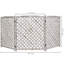98.4cm H x 242.6cm W White Wood Fencing 3 Panels Included