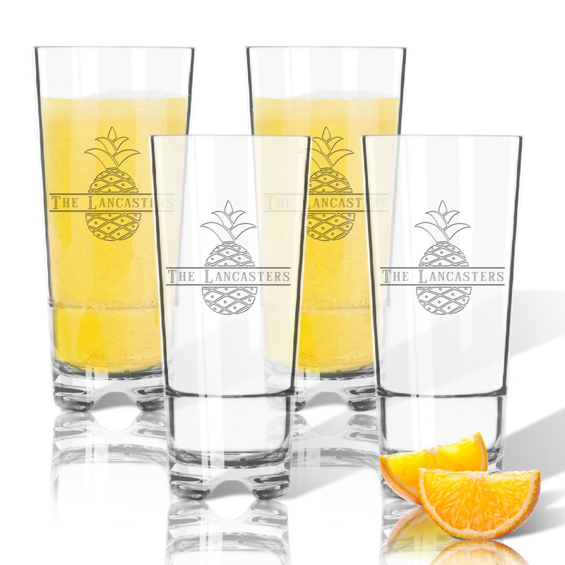 Verre à gin tritan 16 oz. personnalisé ananas