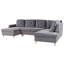 Abdirizaq 4 Seater Velvet Sofa Bed-1778096084