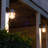 Easy Install Orion Solar Wall Light- Black 2 Pack