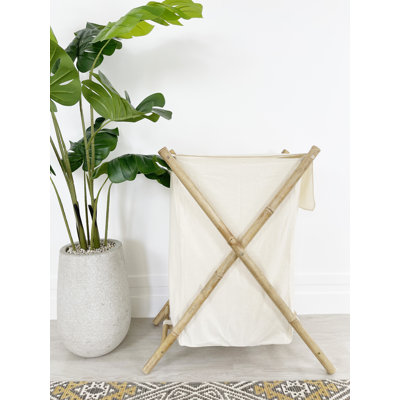 Wood Laundry Hamper with Handles