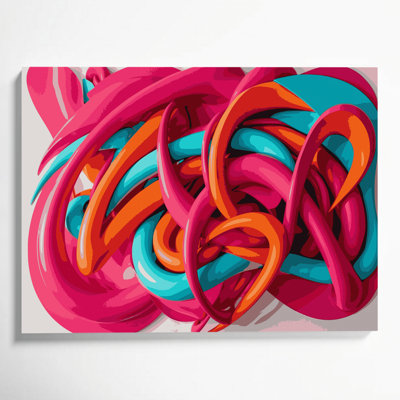 Art mural sur toile Biomorphic Abstraction 38