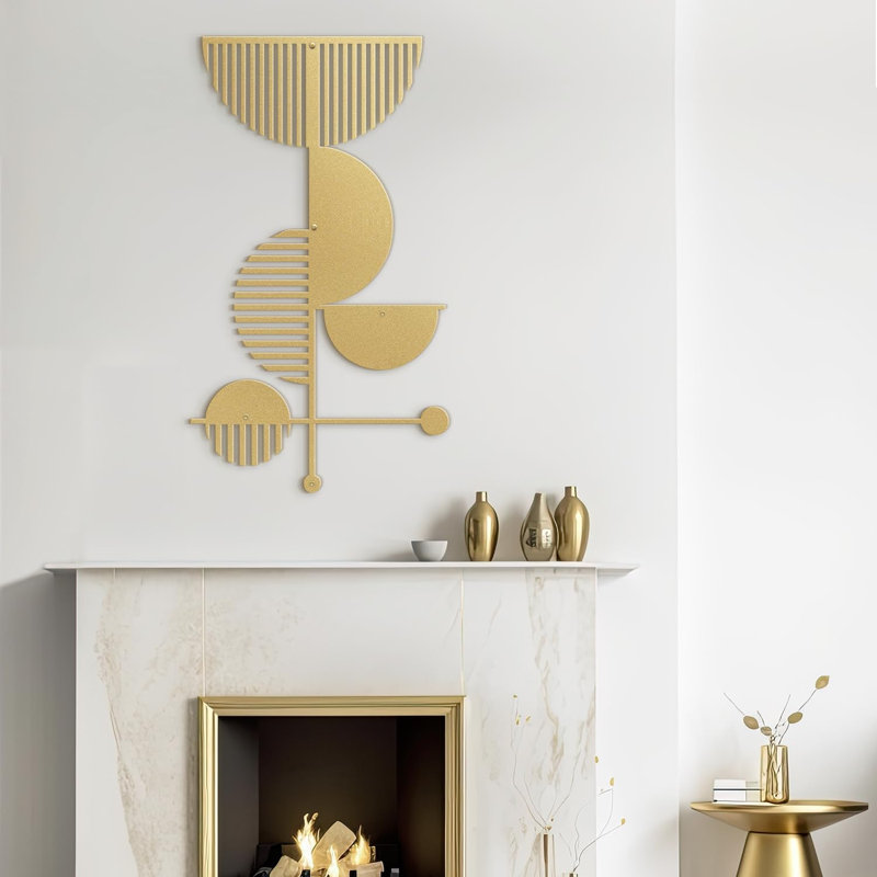 Wall Decor Metal, Gold, 24" H x 12" W x 0.05" D
