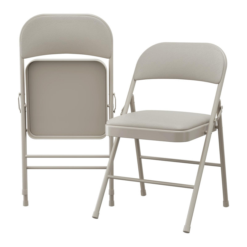 Polyurethane Patio Folding Chair Folding Chair Set, Beige