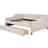 Beige Daybed With Two Drawers And Strong Wood Slat Structure - Make Your Home More Attractive Full Size Drawers, Upholstery & Back Enhance Comfort-45075675