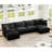 Slipcovered U Shape Sectional Deep Seat Sofa Couch, 3 Seater With French Edges, Multiple Big Pillows, Modular Cloud Couch For Living Room And Apartment-575854424-585449607