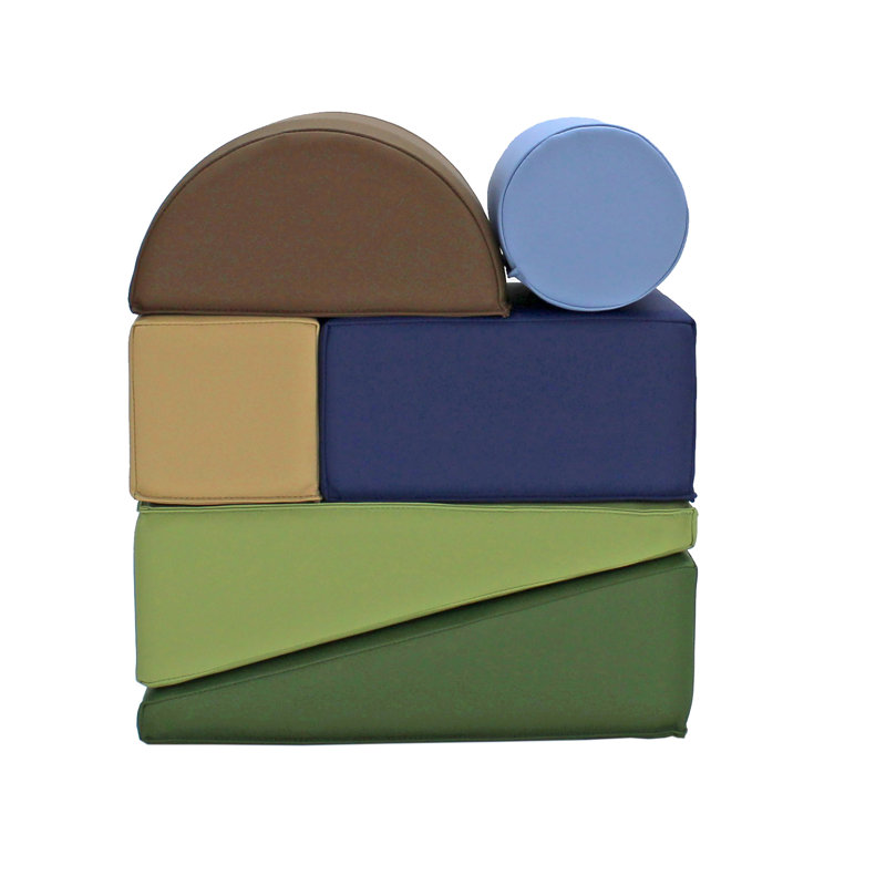 Ensemble de blocs pour tout-petits SoftScape, 12 pièces, Ton de couleur terre