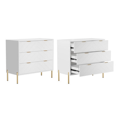 Three-Drawer Chest (Set Of 2)