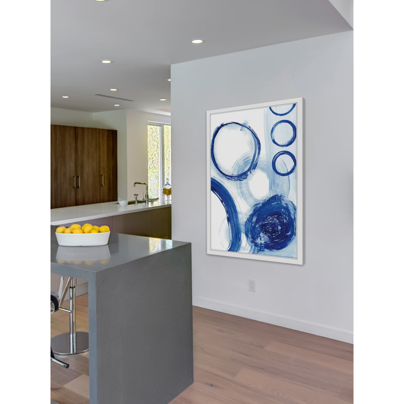" Blue Circle Study III ", 45" H x 30" W