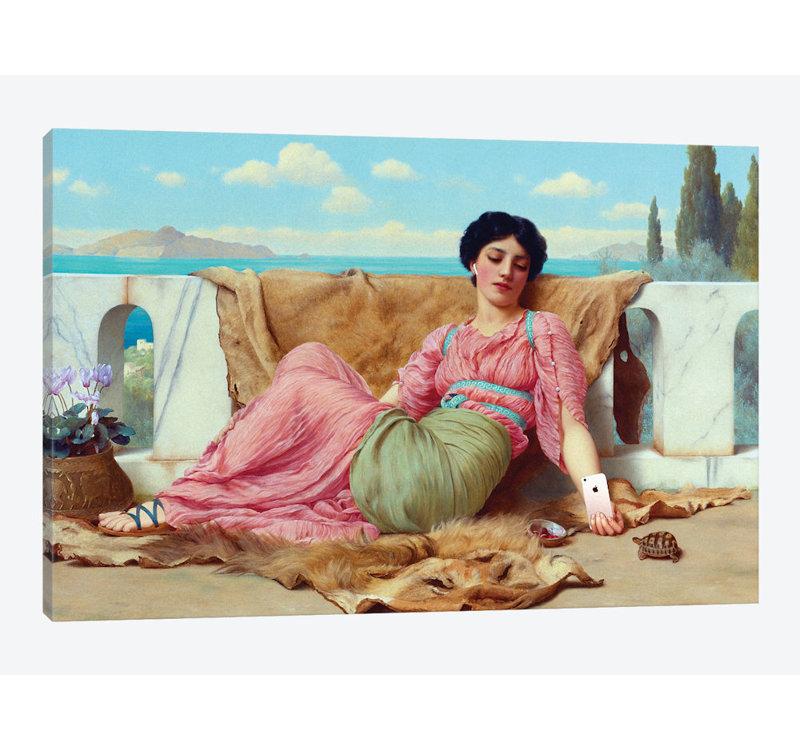 « music », impression sur toile, H 12 po x l 18 po x P 1,5 po, Pas de tapis, Toile tendue