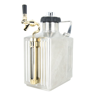 Stainless Steel 128 oz. Pressurized Growler