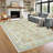 Floral Rugs for Bedroom Soft Washable Non-Slip Living Room Rug Vintage Botanical Boho Flower Carpet for Teens Kids Nursery Playroom Dorm Home Decor-1947654500