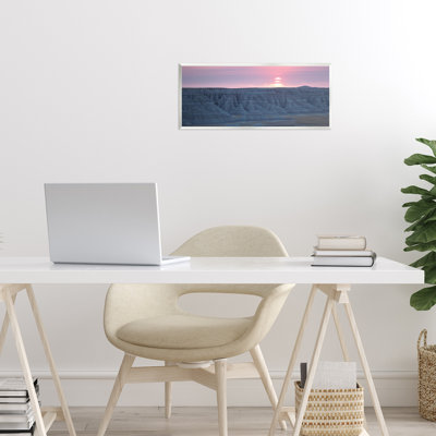 Plaque murale Sunrise Symphony, ciel rose, design par Lori Deiter