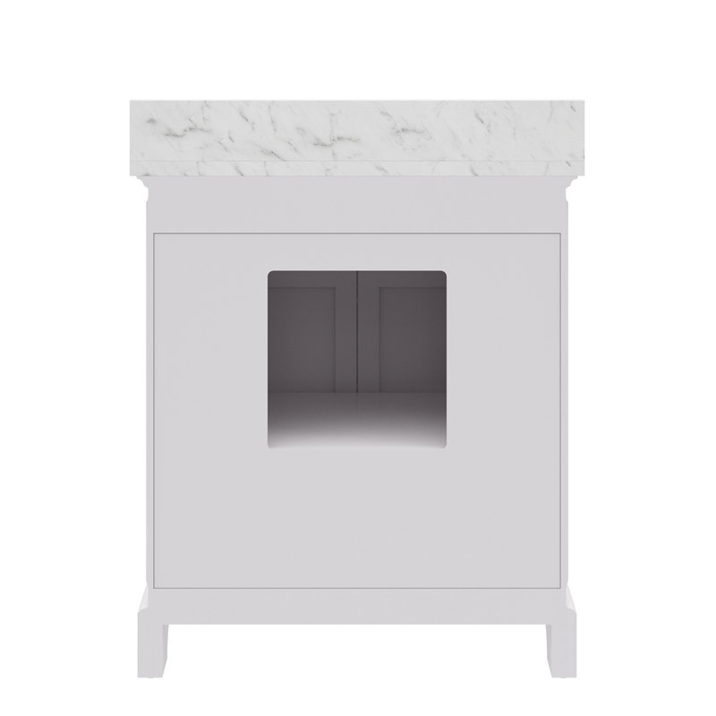 Derby 30'' W Single Vanity, White, 30"