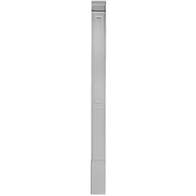Endurathane Double Raised Pilaster, 7"W x 87"H x 2 3/8"P, Plinth Can Be Trimmed Up to 12" High Density Polyurethane, Factory Primed White, Sold Each