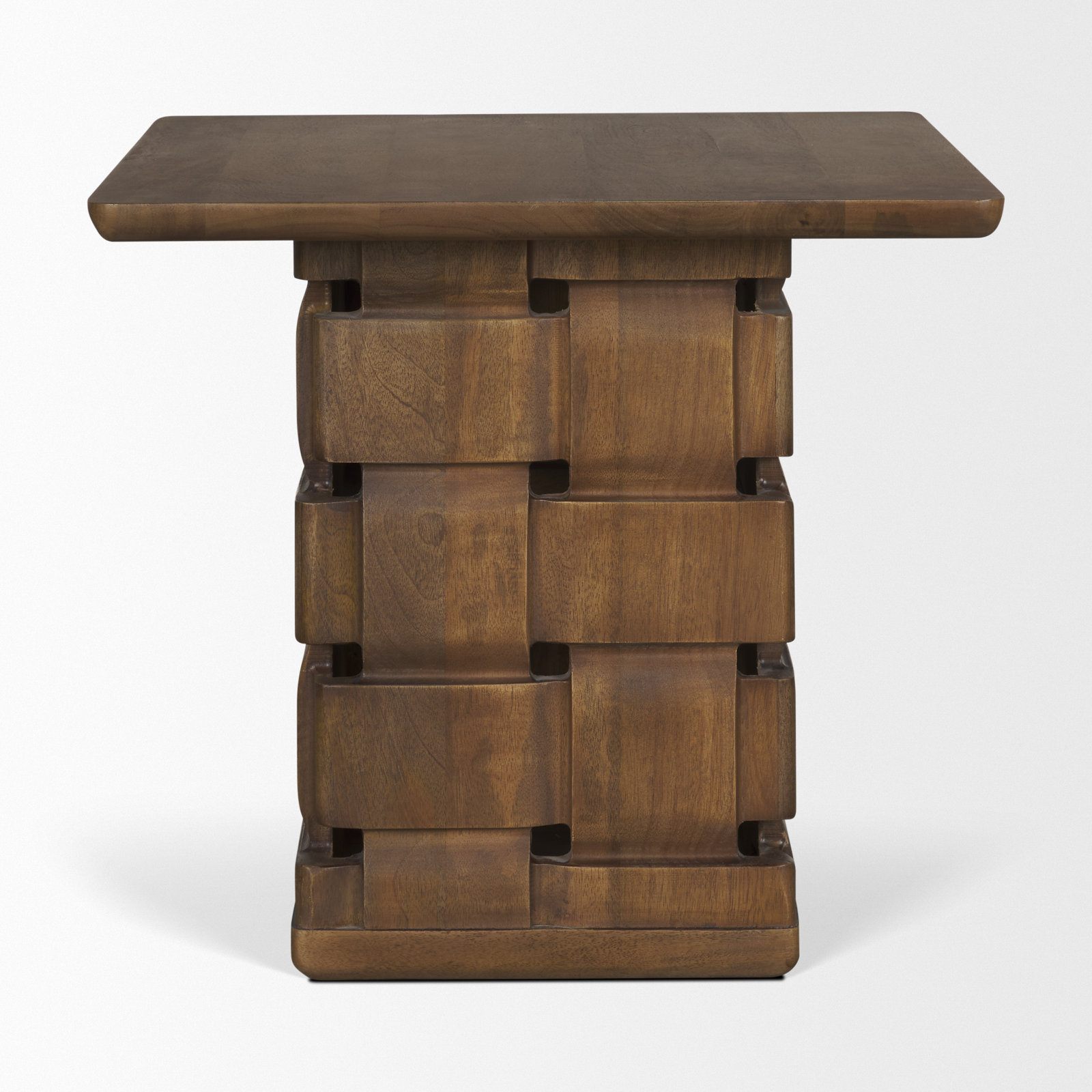 Niya 22" Mango End Table, Gray