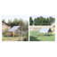 Walk In Chicken Run Large Galvanized Chicken Coop with Cover 3 x 4 x 2m