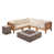 Structure teck / coussin beige sélectionné