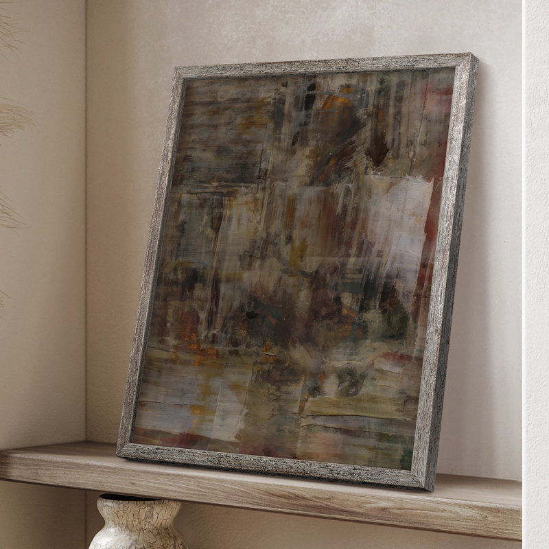 «Molten Patina II», reproduction encadrée - bois massif, H 15 po x l 12 po