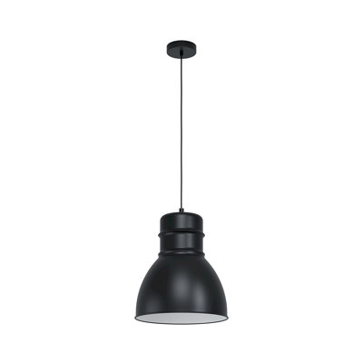 Annique 1 - Light Satin Black Dome Pendant