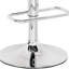 Tabouret pivotant à 360 ° - gris et métal avec assise en acrylique réglable