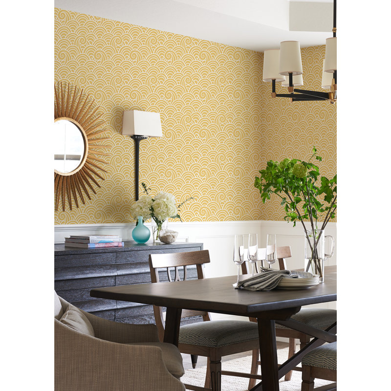 Rouleau de papier peint Toney, Jaune