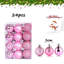 Mini-boules de Noël incassables de 3 cm, décoration de fête, 24 pièces, argent-1133372024