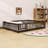 Queen Wooden Floor Bed With Guardrails