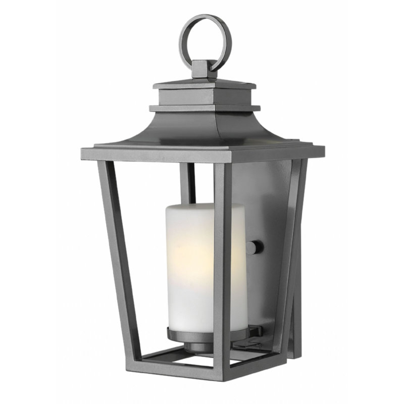 Sullivan Outdoor Wall Lantern, Black, 18.3" H x 9" W x 10" D, Incandescent