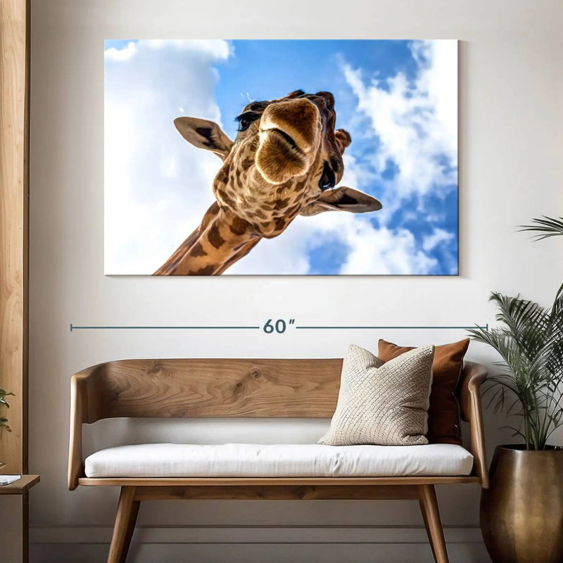 Brampt Curious Giraffe, 34" H x 51" W