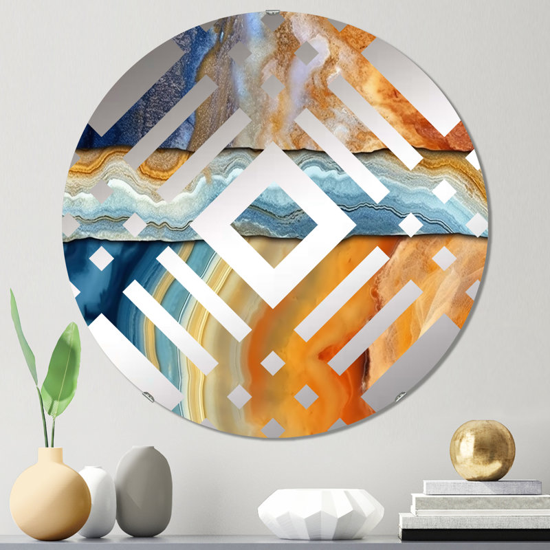 Dannelley - Diamond Decorative Mirror, 23,6 po x 23,6 po