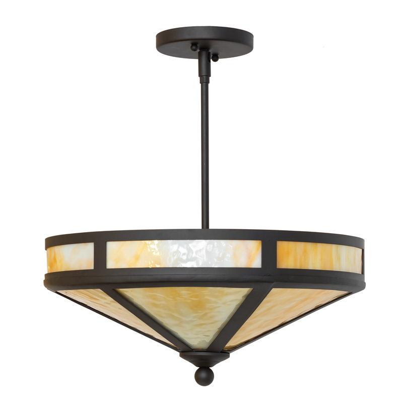 16" Wide Craftsman Prime Semi-Flushmount