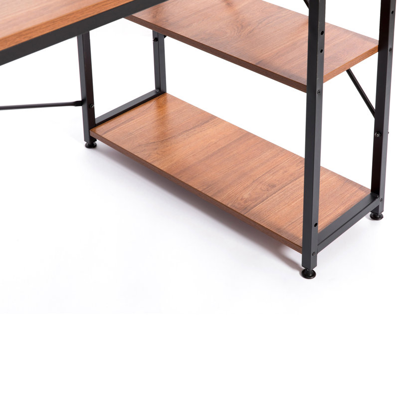 Southampton Metal Base Computer Desk, Cherry