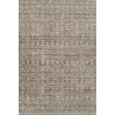 Premium Machine Washable Lubbers AMF1746 Stripe Rug