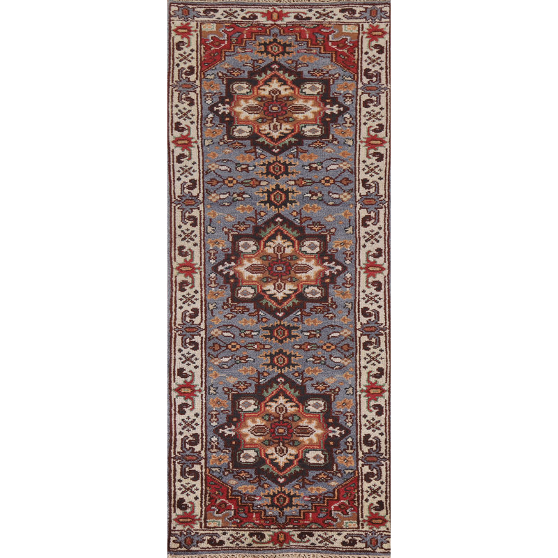 Tapis de couloir oriental géométrique 3x8